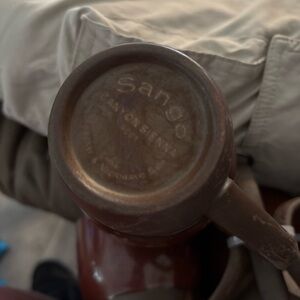 Sango Dark Brown Ceramic Mug